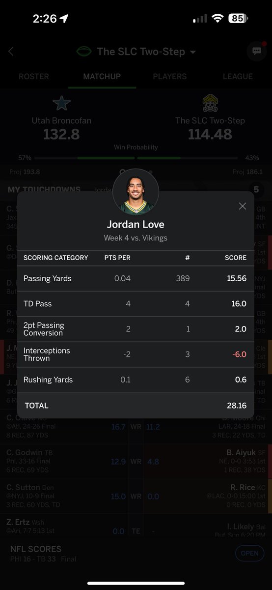 CheeseHead801's tweet photo. Jordan Love really embracing the Favre Jersey https://t.co/dOTF0Dm7oF
