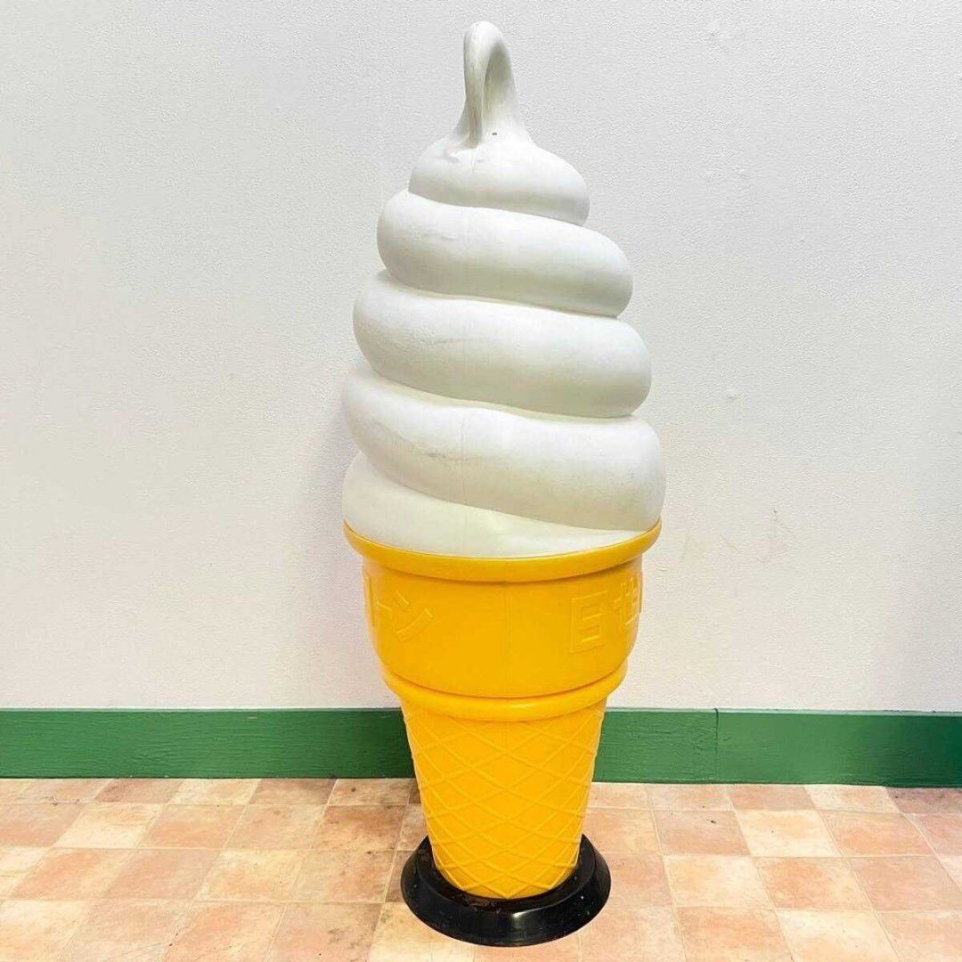 抹茶 日世のコーンソフトスタンドソフト クリーム 照明 置物 抹茶 日世のコーンソフトスタンドソフト クリーム 照明 置物