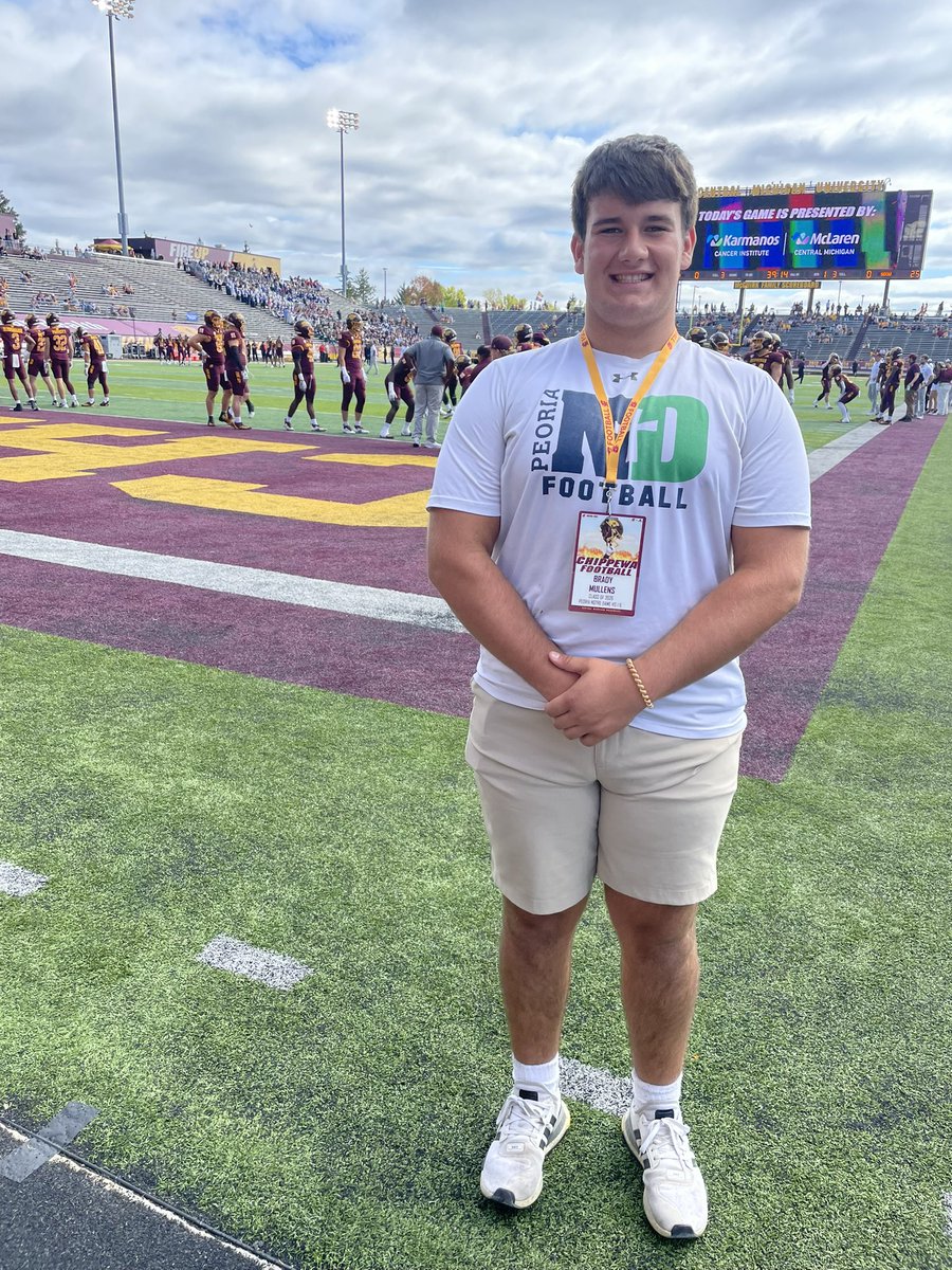 Brady Mullens (@bradymullens) on Twitter photo Had an amazing time at <a href="/CMU_Football/">Central Michigan Football</a> this weekend! I got to see a great win! I hope to be returning soon. <a href="/hoijim/">Jim Mattson</a> <a href="/ClutchSportsIL/">Clutch Sports Media</a> <a href="/PrepRedzoneIL/">Prep Redzone Illinois</a> <a href="/DeepDishFB/">DEEP DISH FOOTBALL</a> <a href="/AdamDuvall/">Adam Duvall</a> @CustanceCalvin Had an amazing time at <a href="/CMU_Football/">Central Michigan Football</a> this weekend! I got to see a great win! I hope to be returning soon. <a href="/hoijim/">Jim Mattson</a> <a href="/ClutchSportsIL/">Clutch Sports Media</a> <a href="/PrepRedzoneIL/">Prep Redzone Illinois</a> <a href="/DeepDishFB/">DEEP DISH FOOTBALL</a> <a href="/AdamDuvall/">Adam Duvall</a> @CustanceCalvin
