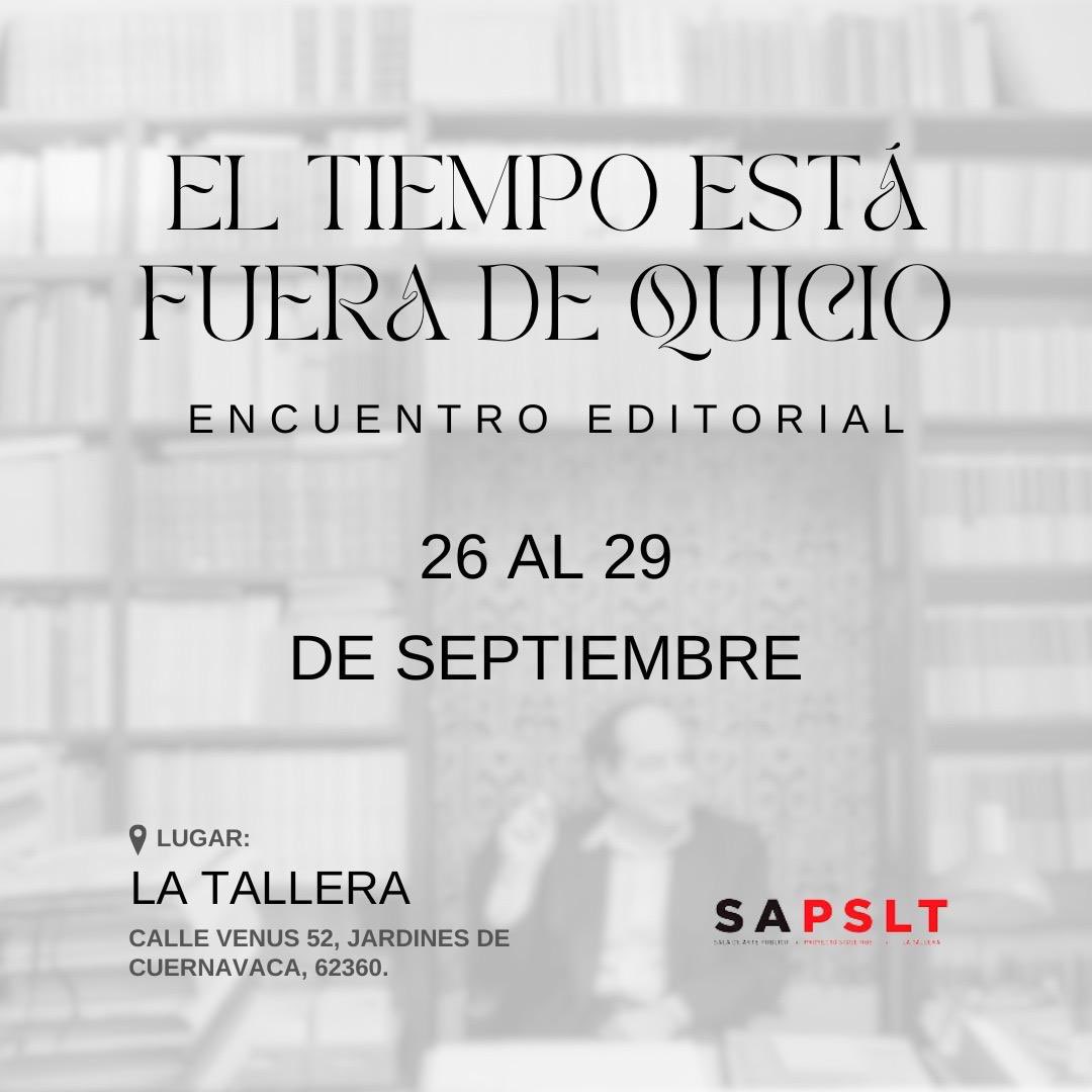 <a href="/LaCartoneraEd/">LaCartoneraEditorial</a> presente en la Feria de publicaciones del evento “el tiempo está fuera de quicio” aquí en <a href="/LaTallera/">La Tallera</a> #cuernavaca #editorialesindependientes #editorialescartoneras #lohermosovieneencarton Estamos hasta las 6pm 29 septiembre