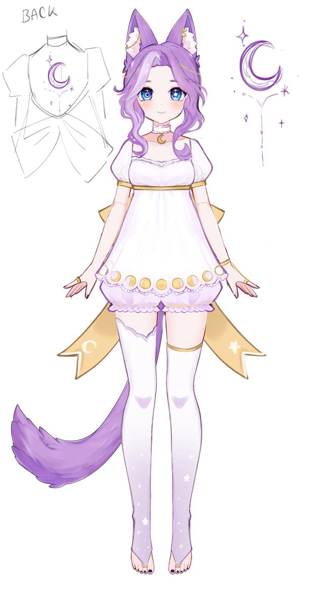 creatxva's tweet photo. Behold, the moon princess! https://t.co/9a3Kvt7GwQ