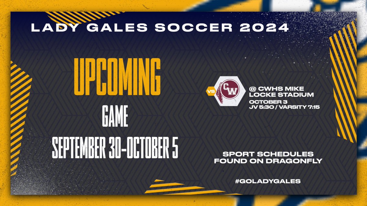 Big OCC game this week! Make the trip to Canal Winchester to support your Lady Gales. We will be there - and so should you!
#GoLadyGales