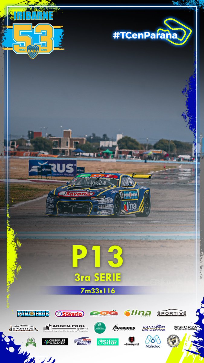 IribarneFede's tweet photo. #TCenParana 👉 P13 en la serie, buen ritmo del auto para encarar la final!

🔜 FINAL ⌚️ 13:20hs. 📺 Televisión Pública. 

-
-

📱 MT Integral. | 📸 GN Films. https://t.co/QwGwDYCdkc