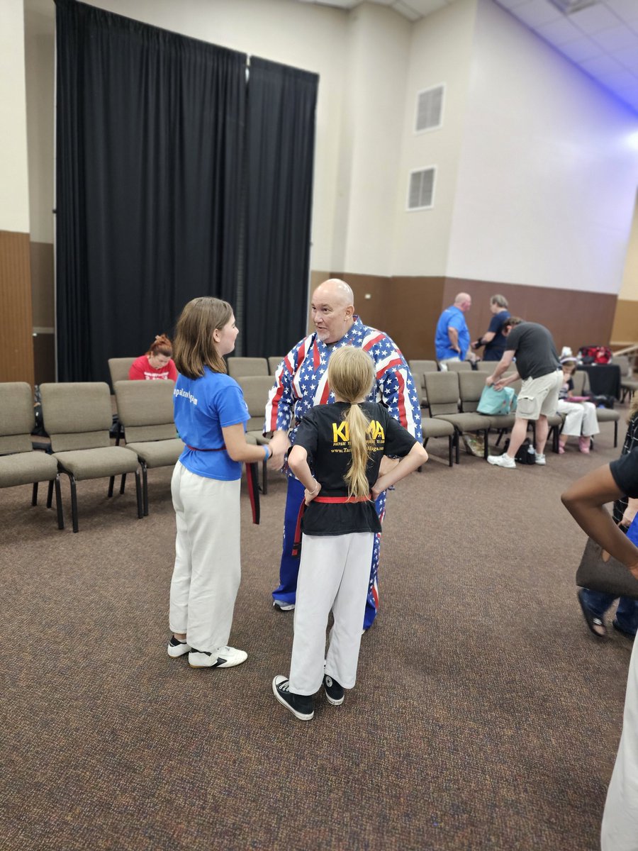 Skowronski31's tweet photo. She freaking finished! Her graduation is at 1pm! She is getting her Black Belt! So damn proud of her! #KMMA #BLACKBELT https://t.co/MJg3jebXnt