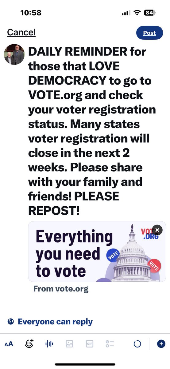 RjChicago1's tweet photo. Elon is interfering with our voting rights. Been trying to post this for more than an hour. Help SAVE DEMOCRACY and repost.