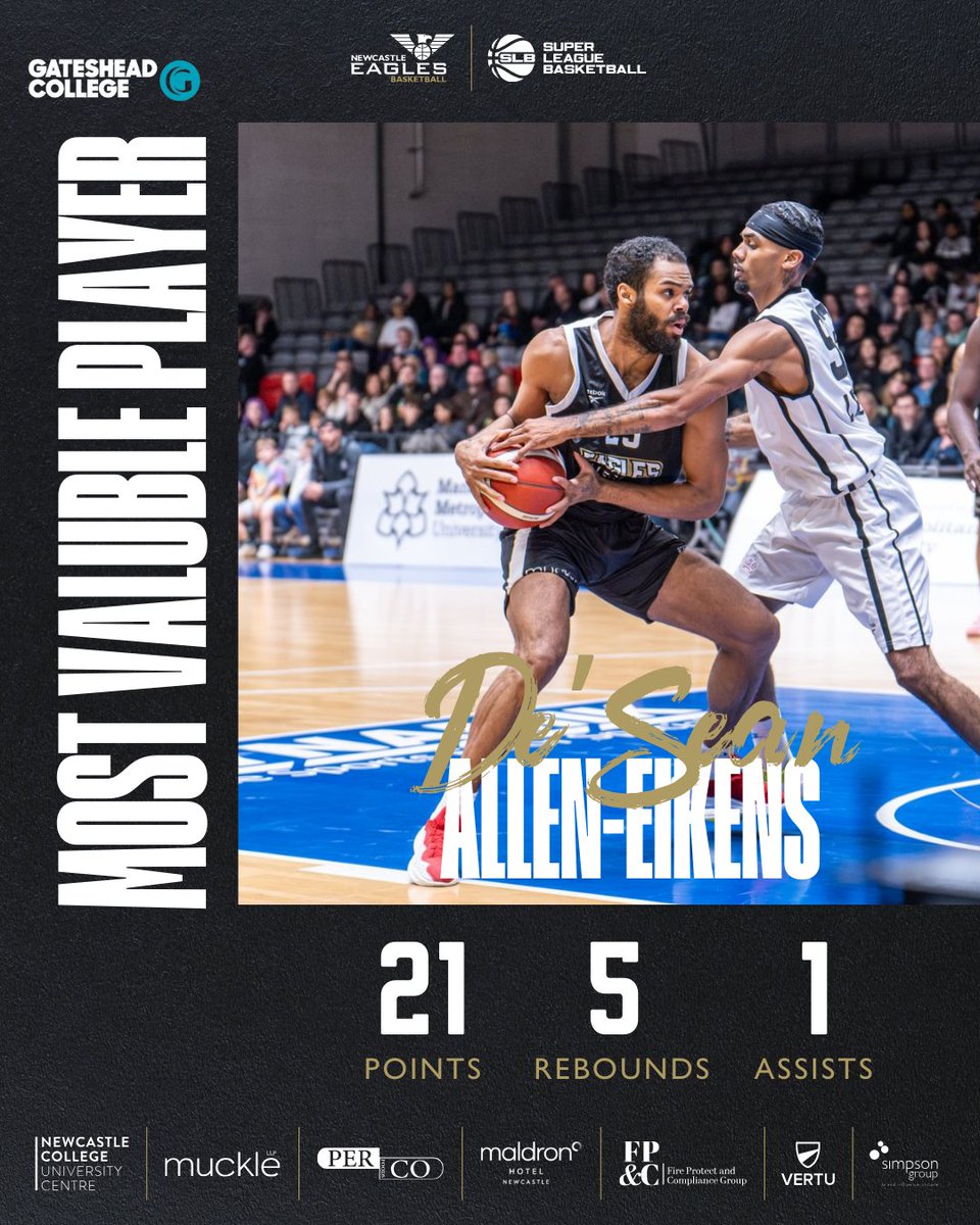 𝗠𝗩𝗣🏆

A spectacular performance from De'Sean Allen-Eikens

#WeAreEagles