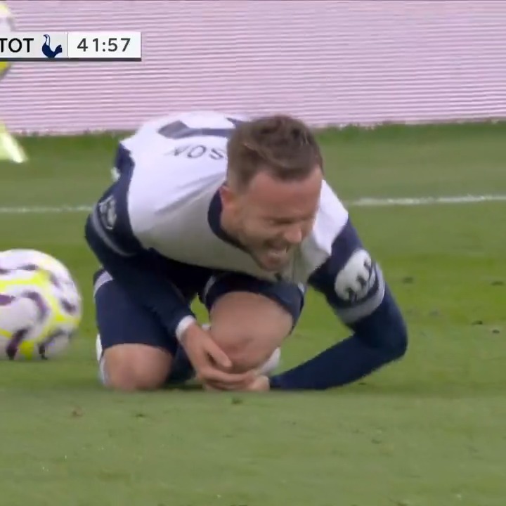 RED CARD FOR BRUNO FERNANDES. 🟥Man United are down to ten men after their captain was sent off for this challenge on James Maddison.