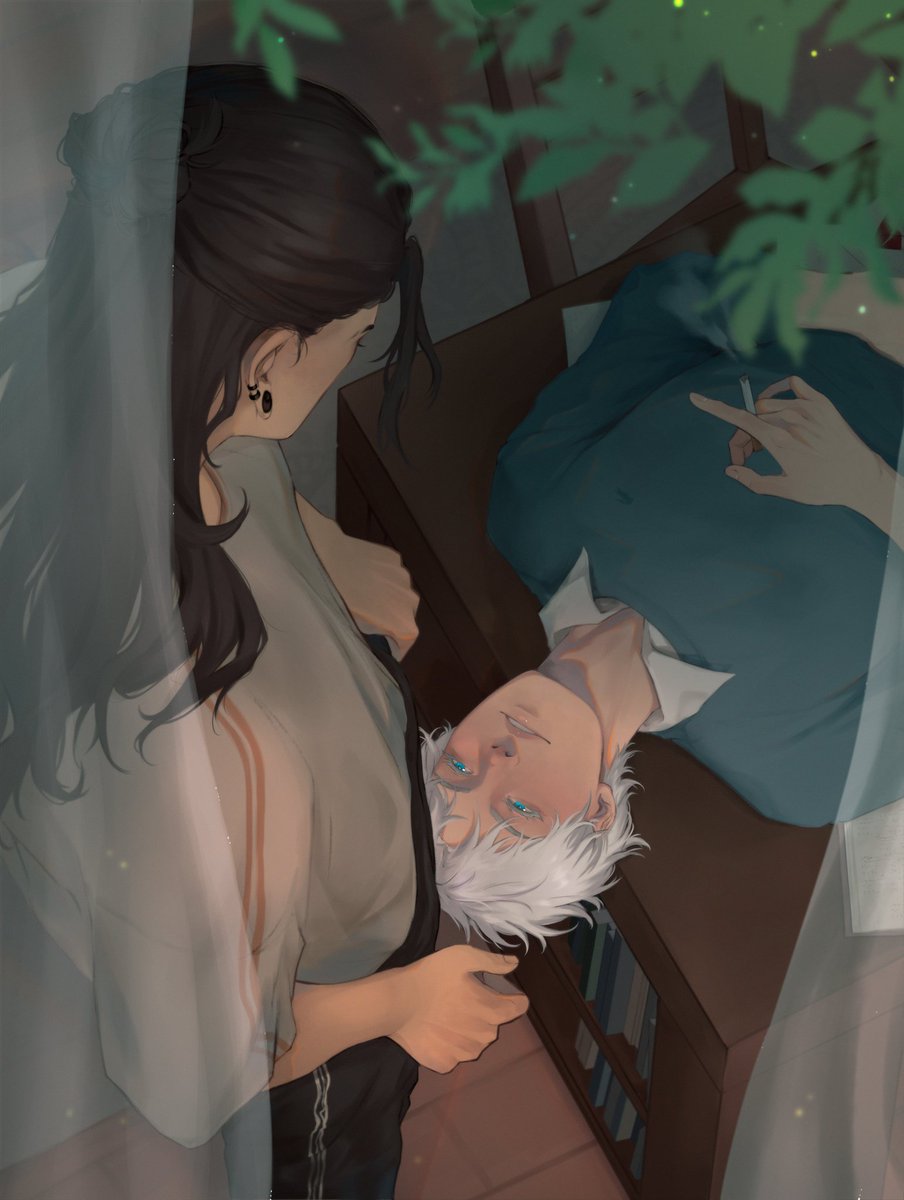 evarlove_'s tweet photo. 🍃🌿

#jjk #satosugu #sugusato https://t.co/o7b2ojp4As