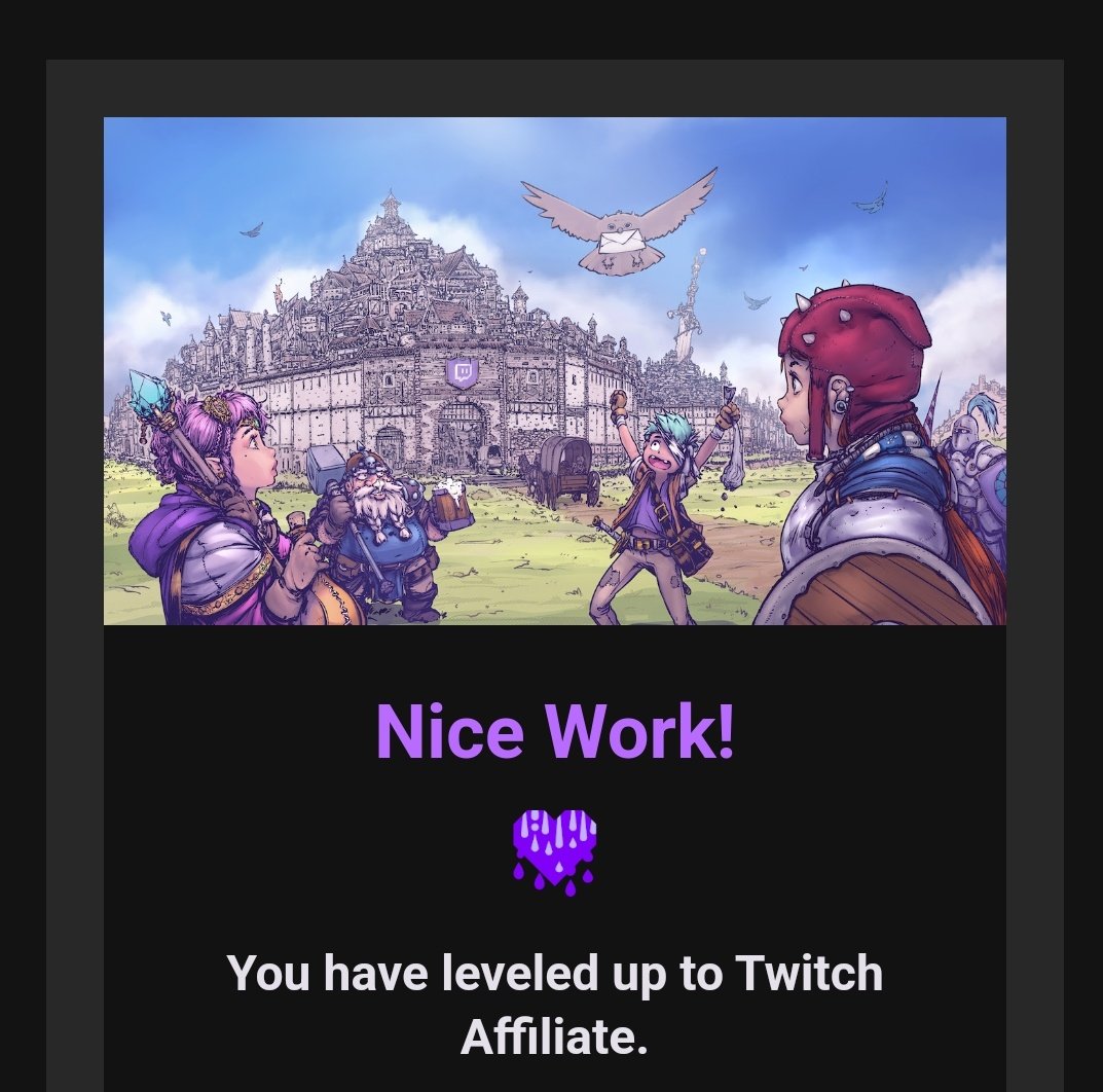 Y'all 😭

Thank you everyone for watching my dumbass stream 😭❤️
I appreciate everyone for helping me get this far 💟🙏 
Sub badges, channel points icon, and emotes are on the way 😭🫡💗