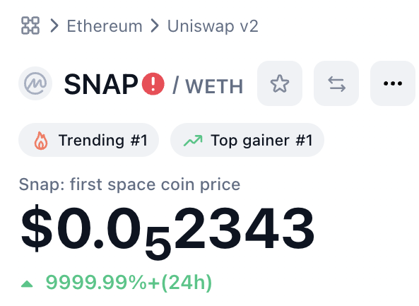 SNAP COIN CTO tweet media