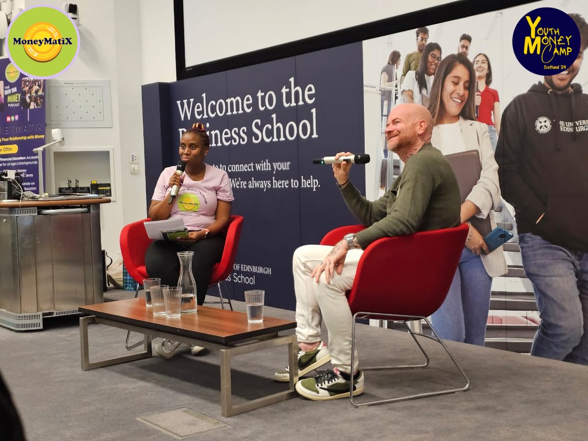MoneyMatiX (@moneymatix) on Twitter photo Happening now: Our CEO, <a href="/tynahma/">Tynah Matembe</a> , is hosting a fireside chat with inspiring guest speaker <a href="/CarlReader/">Carl Reader</a> at the #youthmoneycamp, taking place at University of Edinburgh Business School. Happening now: Our CEO, <a href="/tynahma/">Tynah Matembe</a> , is hosting a fireside chat with inspiring guest speaker <a href="/CarlReader/">Carl Reader</a> at the #youthmoneycamp, taking place at University of Edinburgh Business School.