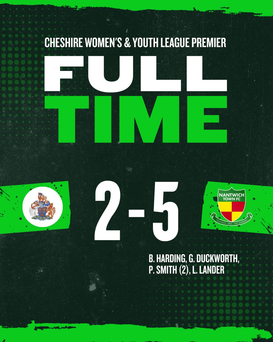 NantwichWomenFC's tweet photo. 𝗕𝗿𝗶𝗻𝗴𝗶𝗻𝗴 𝗵𝗼𝗺𝗲 𝘁𝗵𝗲 3️⃣ 𝗽𝗼𝗶𝗻𝘁𝘀!

Carrying on our winning form from last week, we come home with our first 3 points on the league table💚

#UpTheDabbers💚 https://t.co/ir9oYU3XEu