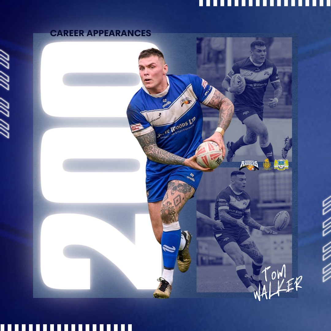 Barrow Raiders (@barrowraiders) on Twitter photo What an achievement 🤩
Huge congratulations to <a href="/TomWalker2512/">Tom Walker</a>, who made his 200th career appearance this afternoon!
What a career you’ve had so far 👏 What an achievement 🤩
Huge congratulations to <a href="/TomWalker2512/">Tom Walker</a>, who made his 200th career appearance this afternoon!
What a career you’ve had so far 👏