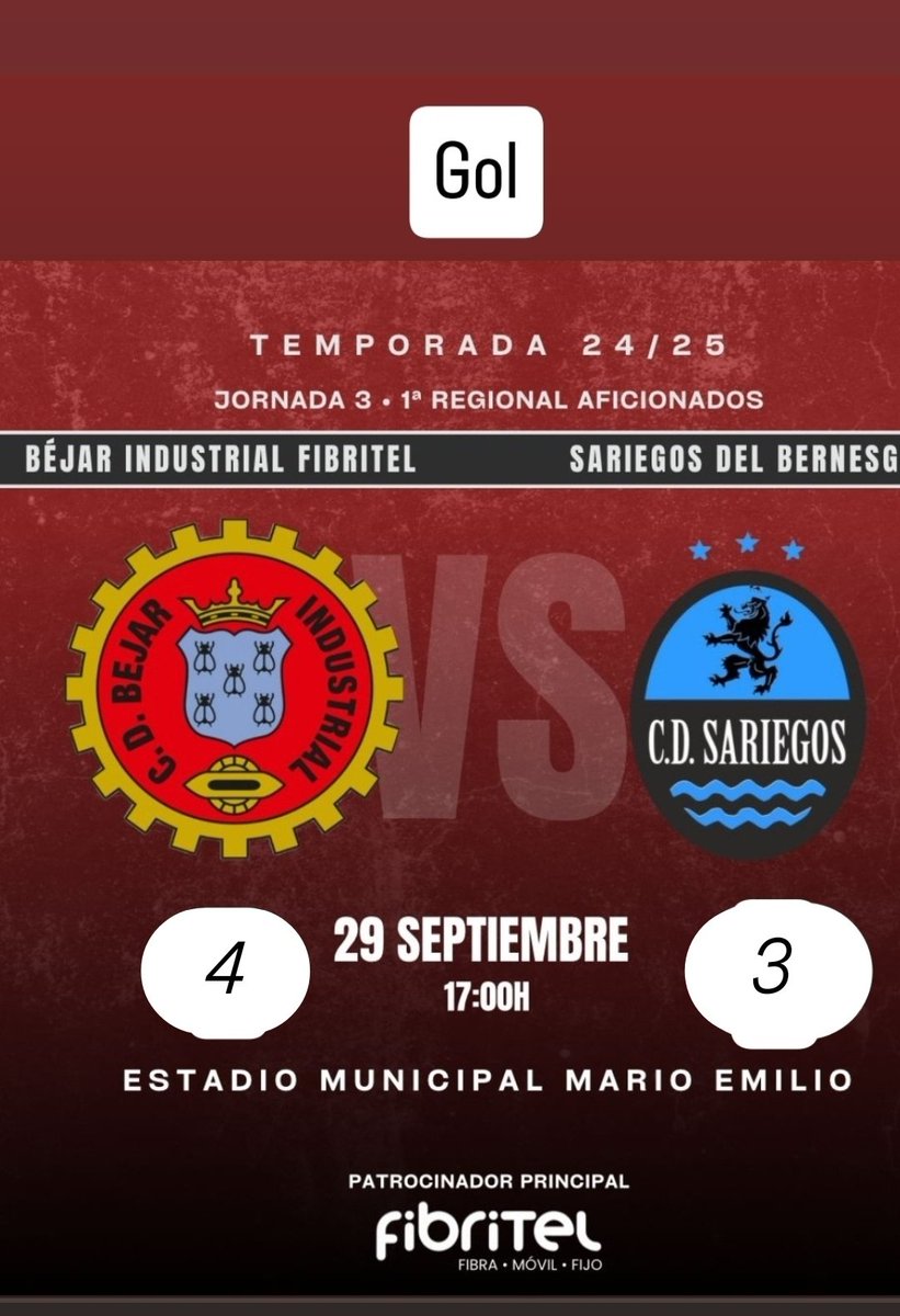 CD Béjar Industrial FIBRITEL tweet media