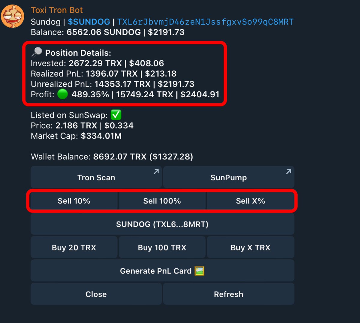 TOXI Tron Bot (@ToxiTronBot) / Posts / X