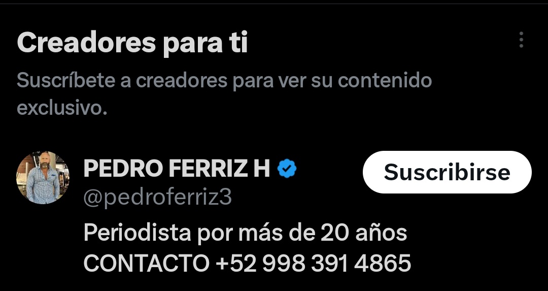Gracias, <a href="/X/">X</a> pero no acostumbro seguir a closeteros como <a href="/pedroferriz3/">PEDRO FERRIZ</a>