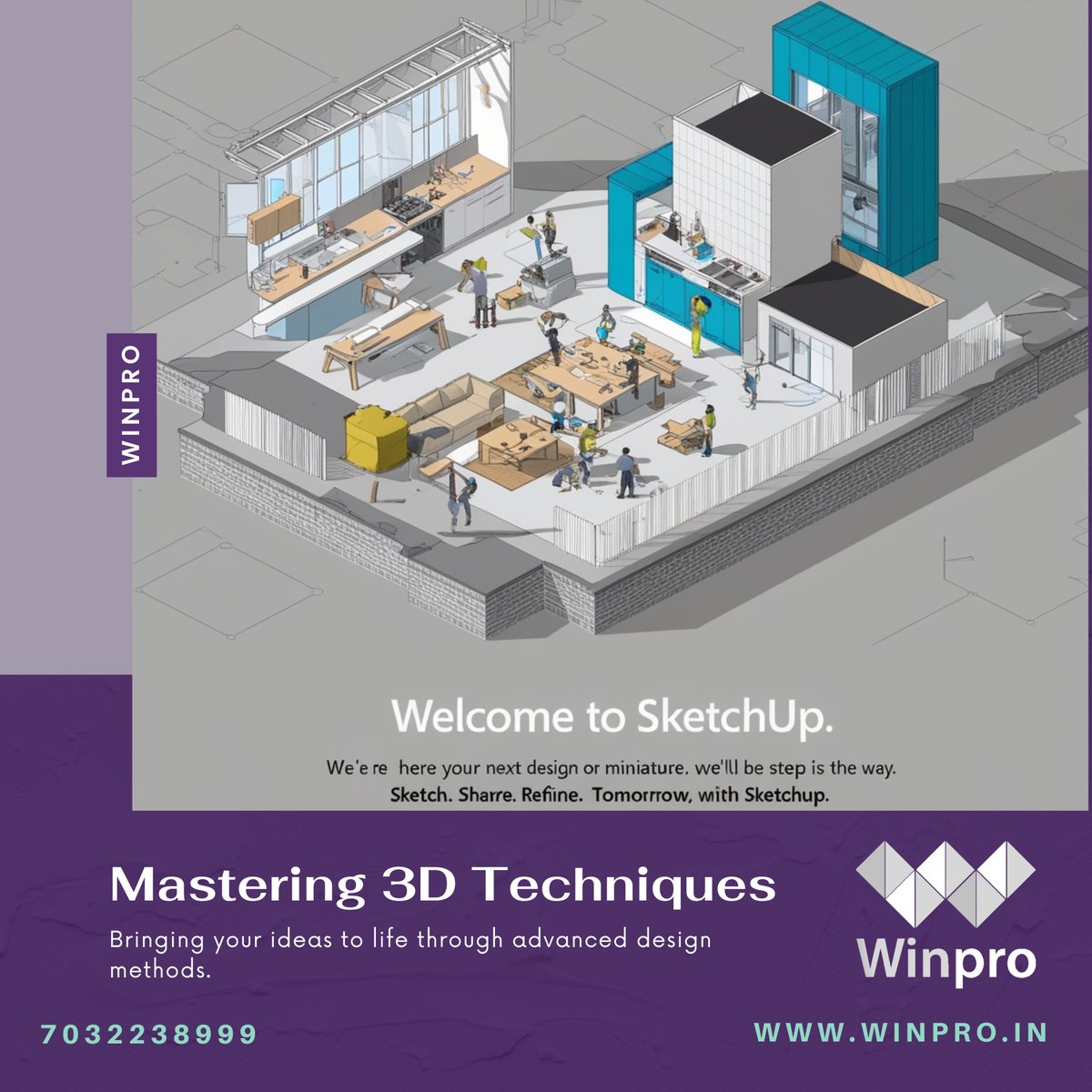 Winprosoftech's tweet image. Dream it. Design it. Build it. ✨

Unleash your creativity with SketchUp’s powerful design tools

From bold architectural dreams to intricate personal projects, it&apos;s all within your reach! 🏡💡

#SketchUp #DesignYourWorld #CreativeTools #BuildAnything #ArchitecturalDesign