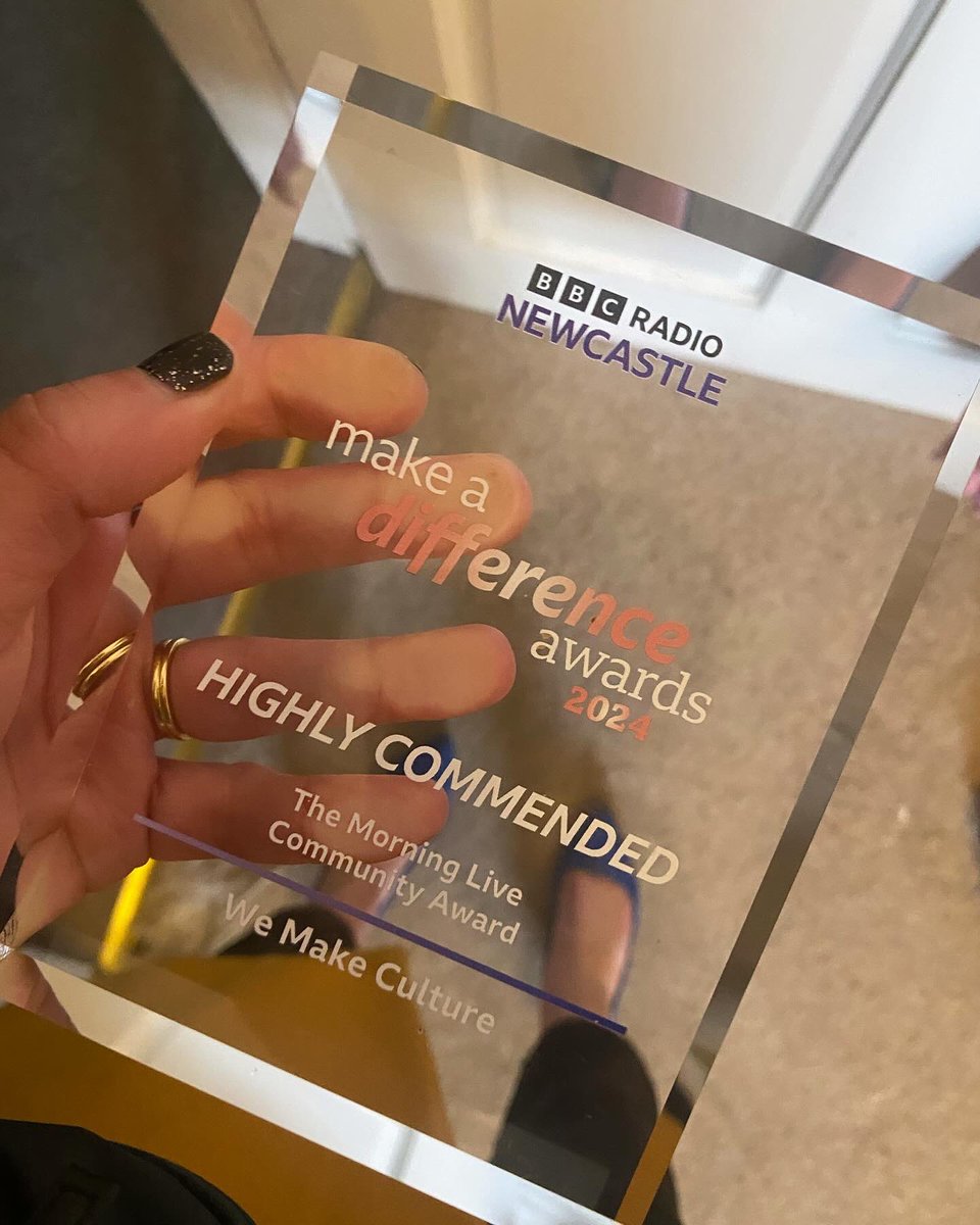 we_make_culture's tweet photo. A moving afternoon at the #BBCMakeADifferenceAwards, with a full team of WMC representation!

Proud to have been Highly Commended in the Community category 🙏🏼💕

It’s amazing to be shortlisted for these awards, alongside so many people &amp; organisations doing extraordinary things. https://t.co/I5WzuGctBR