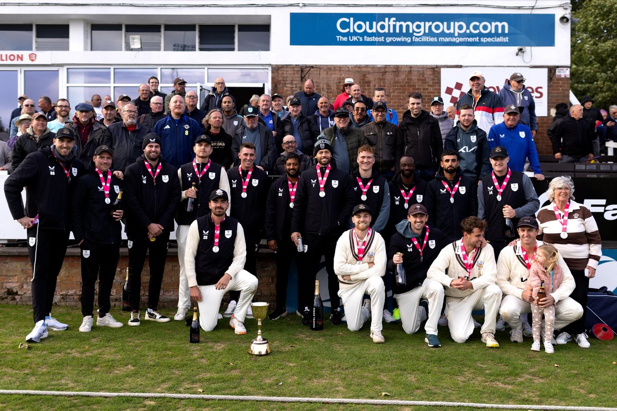 surreycricket's tweet image. 2024 has been SPECIAL! 🏆🏆🏆 

Thanks to all our members &amp;amp; supporters for their incredible support again this season! We couldn’t have done it without you! 🫶

🤎 | #ThreePeat
