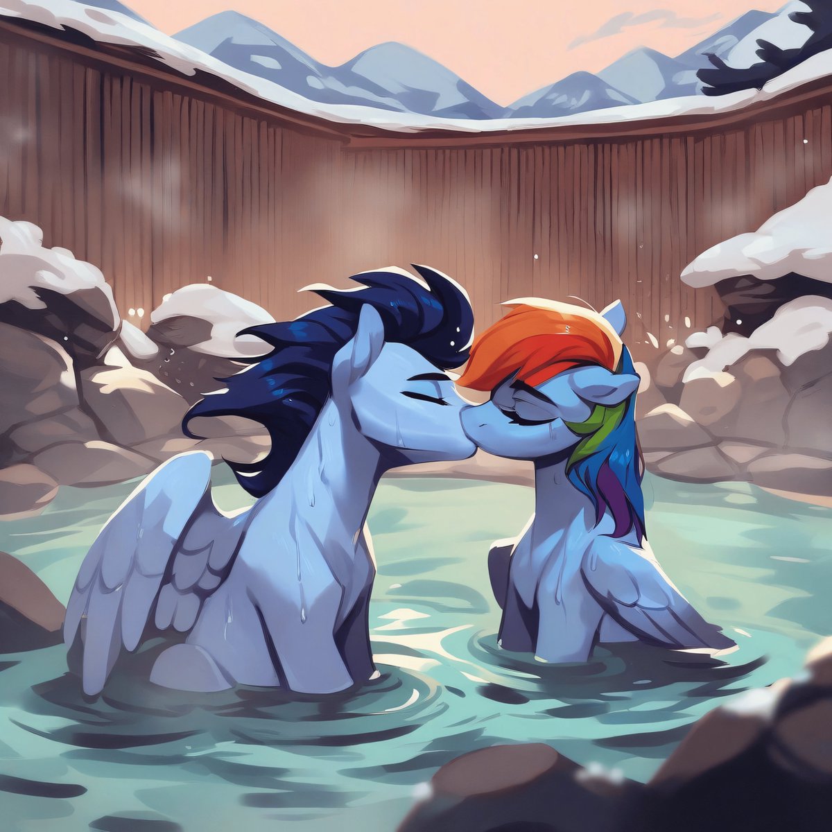 How about some romantic Rainbow Dash and Soarin!