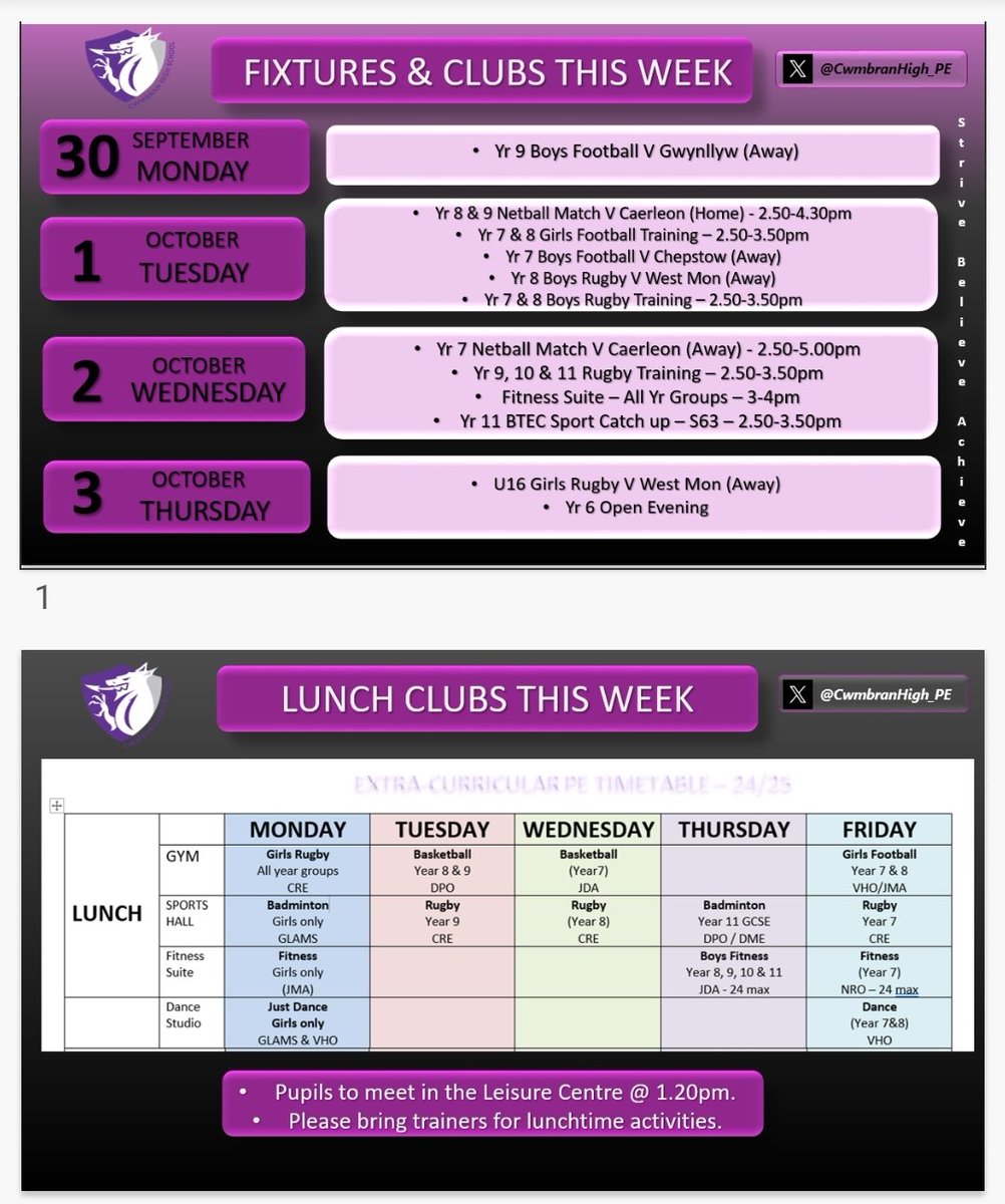 Lots on again this week!!  #NotInMissOut  <a href="/CwmbHSWellbeing/">CHS Wellbeing</a> <a href="/CwmbranHead/">Matt Sims</a> <a href="/CwmbranHighYr7/">CHS Transition and year 7 with Mrs H</a> <a href="/CwmbranHigh/">Cwmbran High School / Ysgol Uwchradd Cwmbran</a>