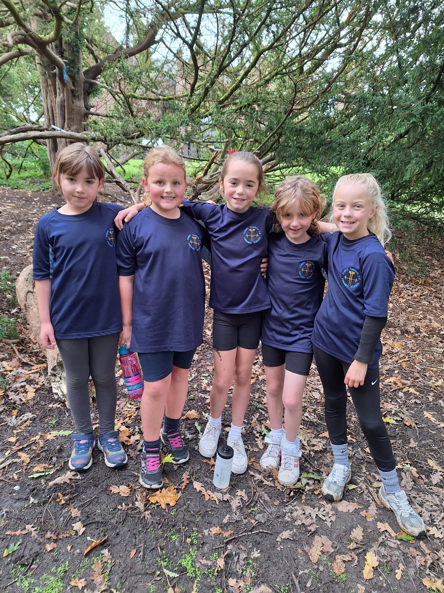 Our fabulous girls cross country teams for Year 4, 5&amp;6. #christchurchpeevidence
