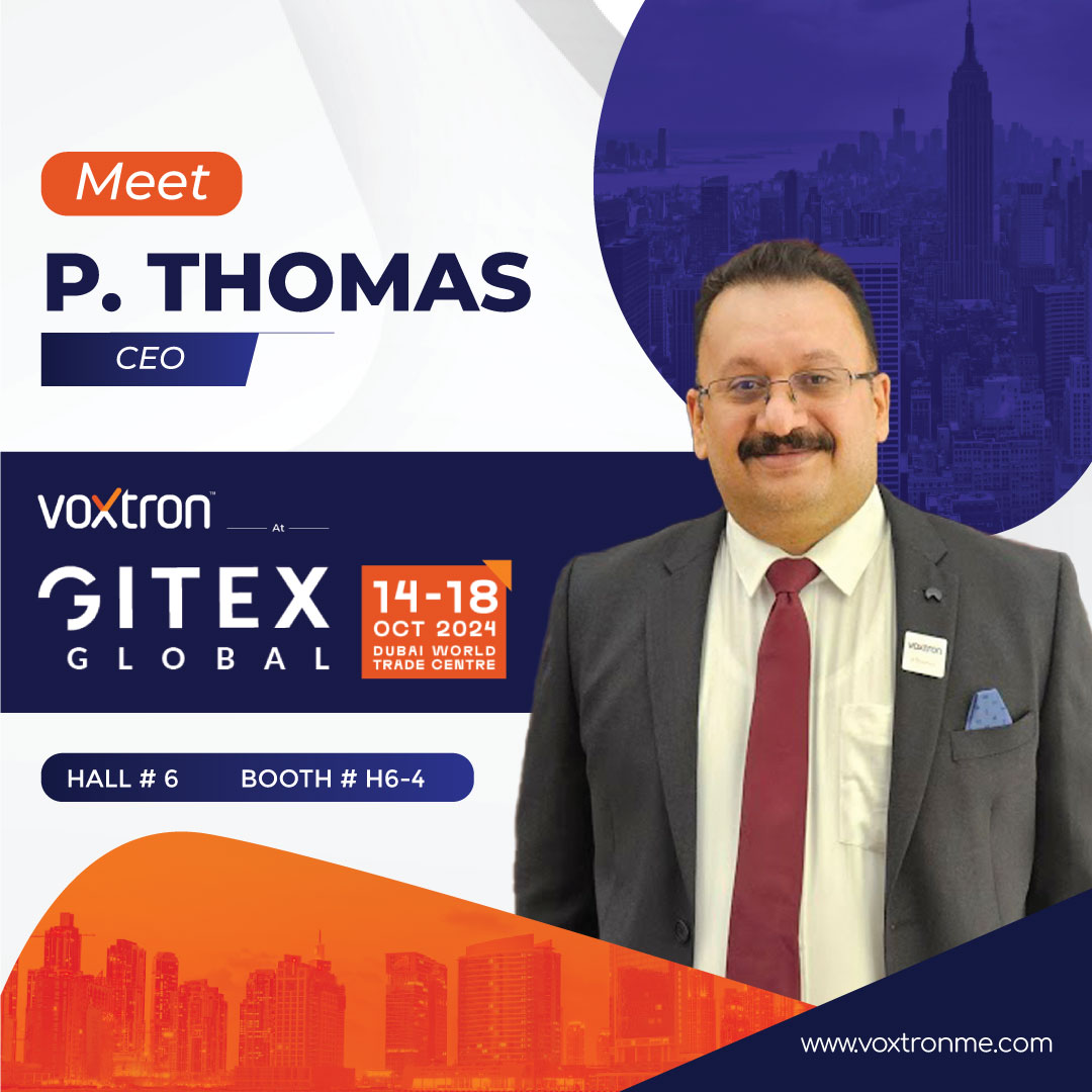 Voxtronsolution's tweet image. Join us at GITEX Global 2024 to meet P. Thomas, CEO of Voxtron.Gain valuable insights on how our innovative contact center solutions can revolutionize your business. Schedule your consultation now!​

voxtronme.com/gitex-global-2…​

#GITEXGlobal2024 #GITEXGlobal #GITEX #Dubai #UAE