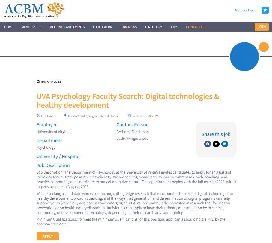 Association for Cognitive Bias Modification tweet media