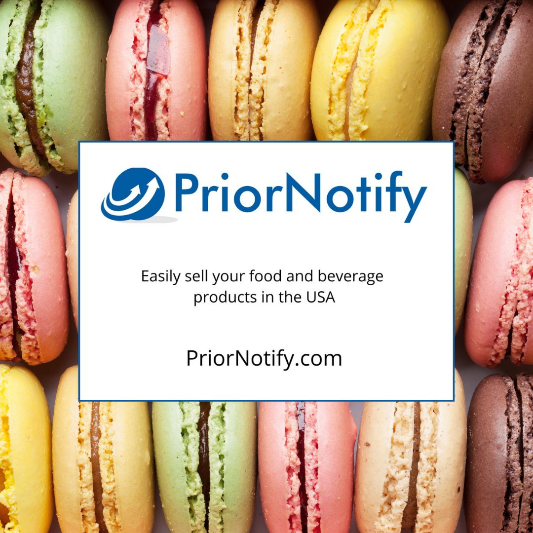 RudiGourmand's tweet photo. PriorNotify automates US FDA prior notices making it easy for international food and beverage vendors to sell in the US!
Learn more here: https://t.co/SrBFSuayrj
#PriorNotify #USFDA #export https://t.co/dsleW82LDf