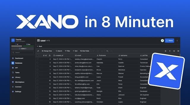 AlexSprogis's tweet image. New to Xano? Here’s a video about all you need to know about our favorite backend @nocodebackend (video is in 🇩🇪)
youtu.be/whsXuOhdkyk?si…