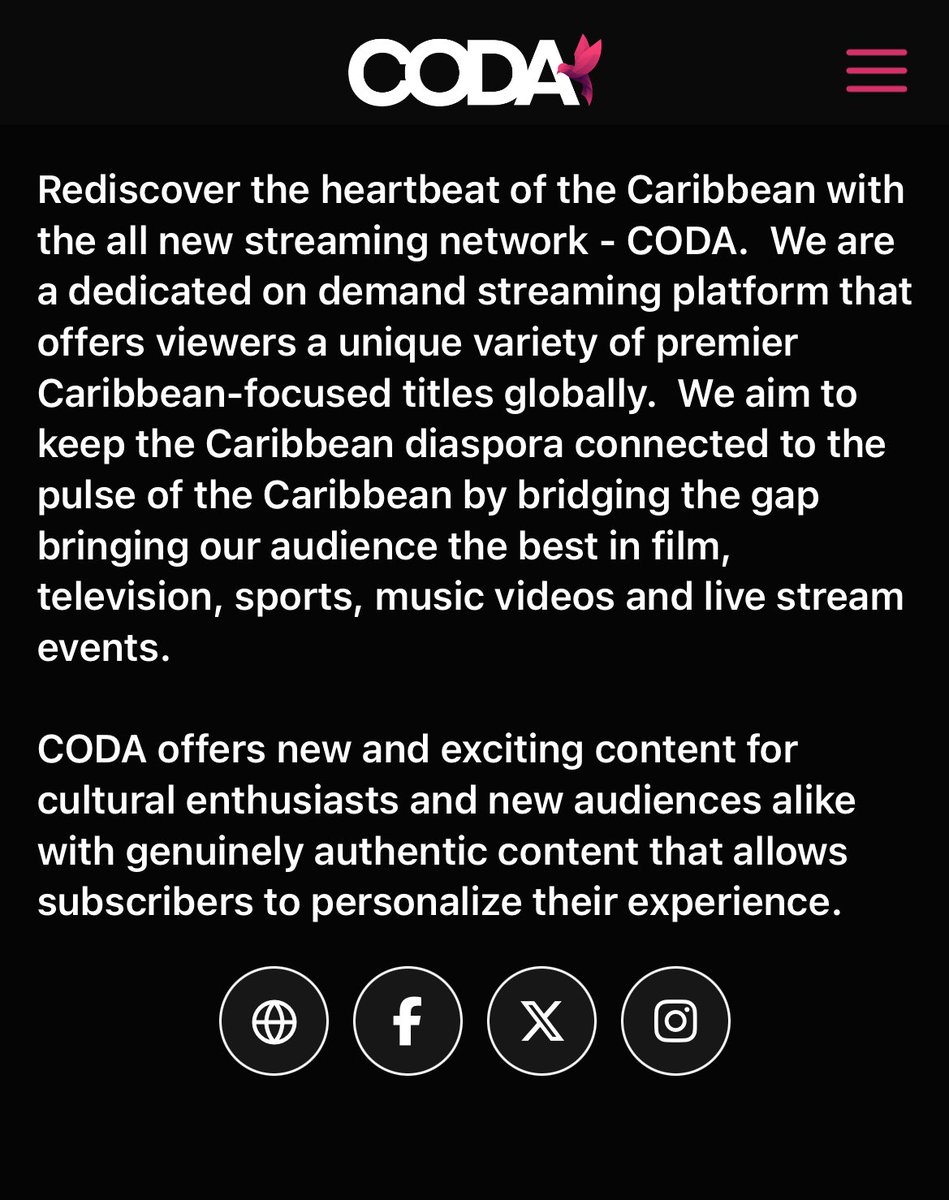 S_Fleary1's tweet photo. All day I have been watching @thecodanetwork 

Authentic programmes/documentaries and films about the #Caribbean and its diaspora. 🔥🌴🌎

All on one app, that can be streamed to your TV. 📺

Thank you for this @thecodanetwork 👏🏾👏🏾👏🏾 https://t.co/rddS2tgCWJ