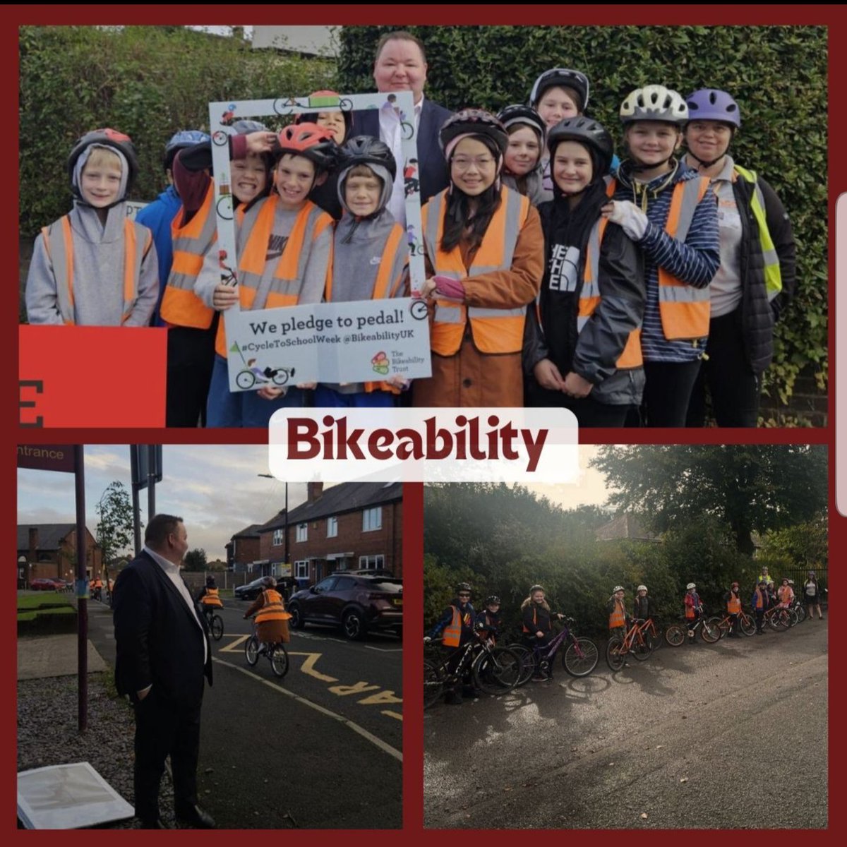 Thank-you to the Trafford Bikeability team, who this week taught our Y6 children to always be safe on the roads 🚴‍♂️🚴‍♂️ <a href="/BikeabilityUK/">Bikeability</a>