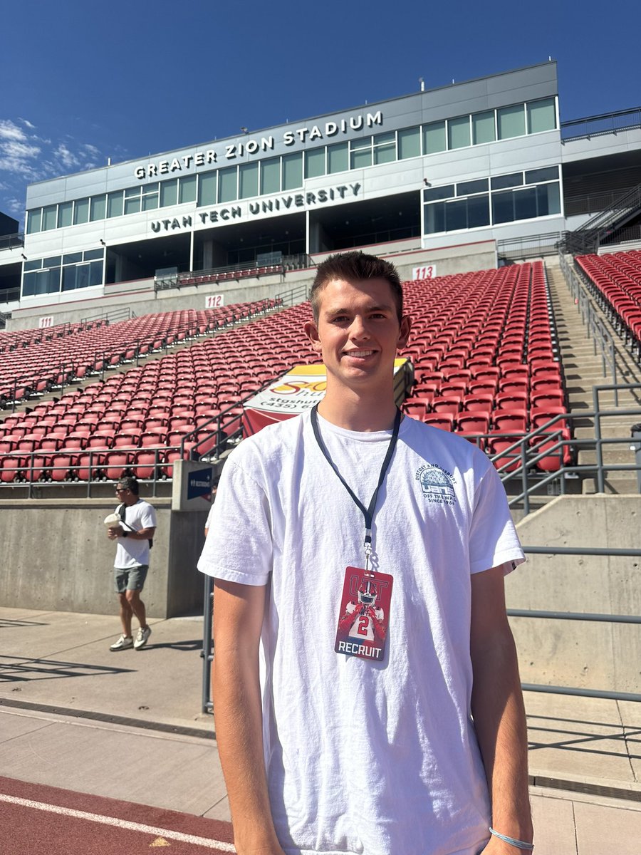 Titan Longson (@titanlongson) on Twitter photo Thank you <a href="/UtahTechFB/">Utah Tech Football</a> for the game day visit. Had an amazing time! Go trailblazers!!
<a href="/JonesDru/">Coach Dru Jones</a> <a href="/KyleMorgan_XOS/">Kyle Morgan CATAPULT Southwest Regional Scout</a> <a href="/MichaelWoosley/">Coach Mike, PrepStar SW</a> <a href="/Viewmont_FBL/">Viewmont_Football</a> Thank you <a href="/UtahTechFB/">Utah Tech Football</a> for the game day visit. Had an amazing time! Go trailblazers!!
<a href="/JonesDru/">Coach Dru Jones</a> <a href="/KyleMorgan_XOS/">Kyle Morgan CATAPULT Southwest Regional Scout</a> <a href="/MichaelWoosley/">Coach Mike, PrepStar SW</a> <a href="/Viewmont_FBL/">Viewmont_Football</a>