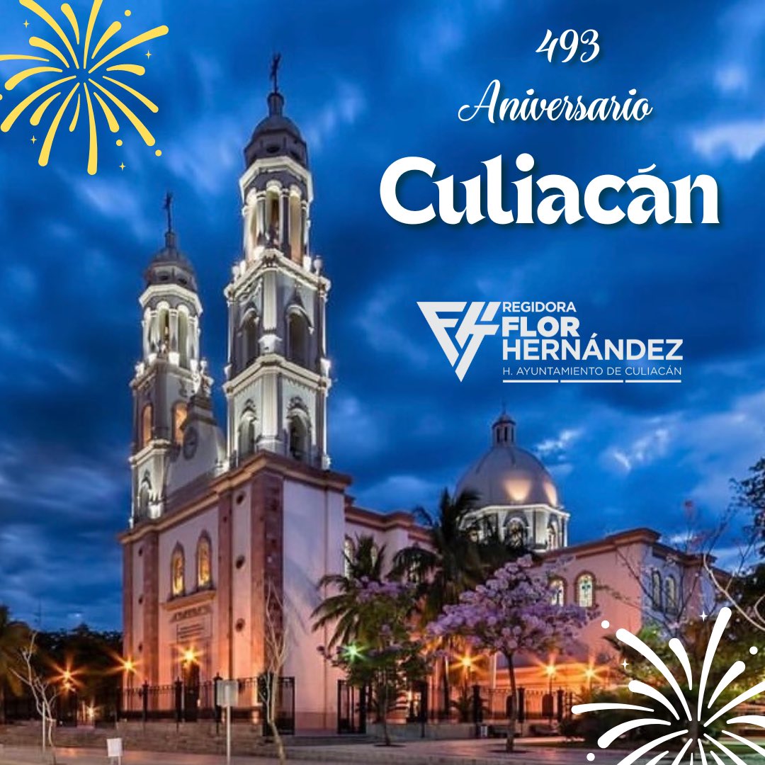 FlorHdezCln's tweet photo. En nuestro municipio, somos más los buenos, somos gente trabajadora, tenemos grandes cosas que mostrar al mundo. Luchemos por un #CULIACÁNDEPAZ. 🤍
¡Felicidades Culiacán, por tu 493 aniversario! #FlorHernández #RegidoraPRI🇲🇽 #AyuntamientodeCuliacán ✅🙋🏼♀️ https://t.co/UsLyX4PnUi