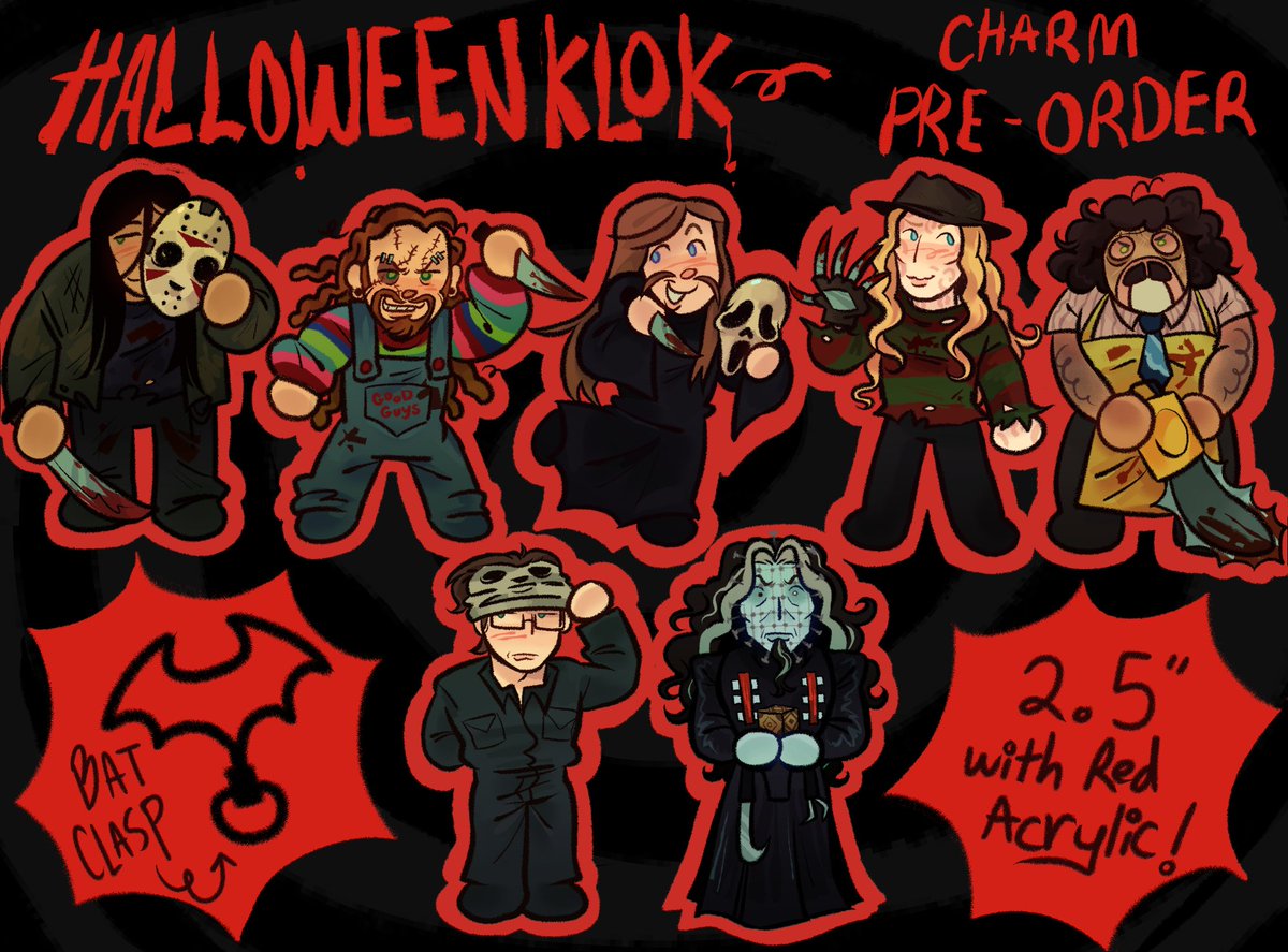 🕸️🦇 SURPRISE! 🦇🕸️

in honor of the season i wanted to blend two of my favorite things, metalocalypse and horror! keep your eyes open for other things i'll be dropping alongside this set 👀

‼️ pre-orders will open 10/7 AT 1PM EST. 
‼️ ENDS 11/7
‼️ will be sold through my ko-fi