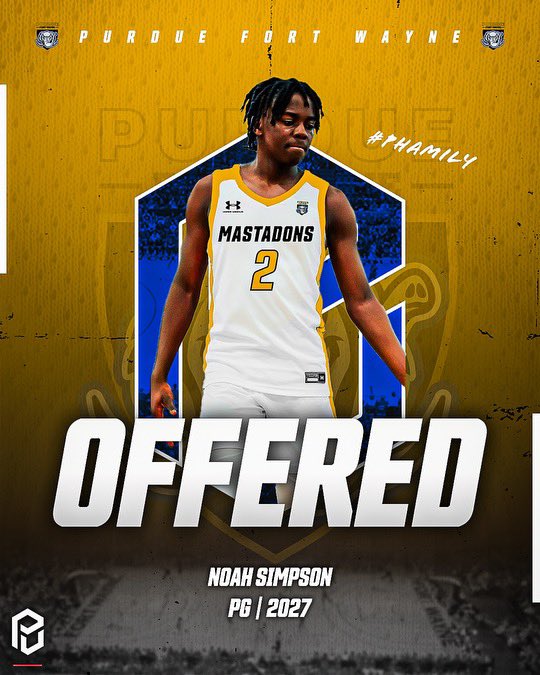 Phenom United Basketball (@phenom_united) on Twitter photo 2027 6’1 <a href="/Spartanhoops419/">Lima Senior Boys Basketball</a> G <a href="/Noah05311384761/">Noah Simpson</a> earns an offer from <a href="/MastodonMBB/">Purdue Fort Wayne Mastodons Basketball</a>!! Congrats!! 💪 #Horizon #oppportunity #WeArePhenomUnited #Phamily 2027 6’1 <a href="/Spartanhoops419/">Lima Senior Boys Basketball</a> G <a href="/Noah05311384761/">Noah Simpson</a> earns an offer from <a href="/MastodonMBB/">Purdue Fort Wayne Mastodons Basketball</a>!! Congrats!! 💪 #Horizon #oppportunity #WeArePhenomUnited #Phamily