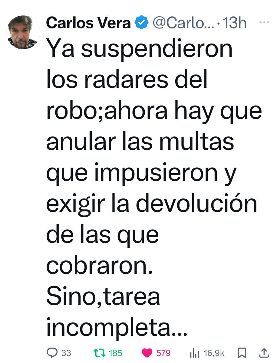 En vida hablaba con el gran Carlos Falquez Batallas sobre estos actos de corrupción, me decía, el único nombre que le puedes dar a estos, es LADRONES ‼️
#VòmitoPrieto 
Devolución de las multas cobradas ilegalmente en estos RADARES VACUNAS‼️
