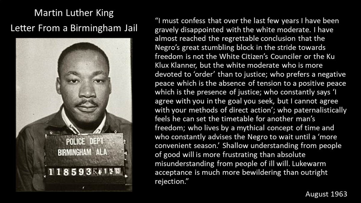 I know many people agree with what young people in #JustStopOil are trying to achieve, but quite vocally think they’re not fighting for their futures in the right way

If that’s you and you're open minded, you might like to read Martin Luther King’s Letter from a Birmingham Jail