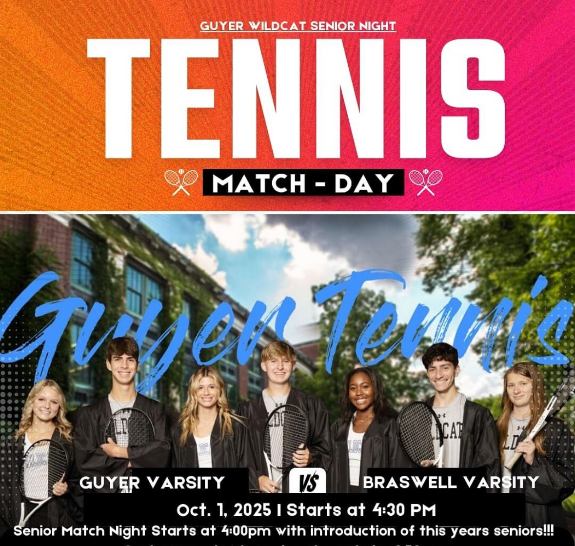 MikinleyJamison's tweet photo. #senior2025 @guyertennis @GuyerAthletics https://t.co/9Z1sMKgN0q