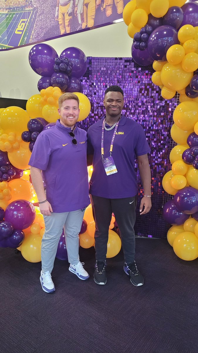 Albert S. (@albert_simien33) on Twitter photo I am blessed and honored to receive my first offer to play football at LSU. Thank you <a href="/CoachBrianKelly/">Brian Kelly</a> <a href="/coachbraddavis/">Brad Davis</a> <a href="/CarlSt_Cyr/">Carl St. Cyr</a> for the amazing experience at Tiger stadium. GEAUX TIGERS 💜💛
#LSUFOOTBALL I am blessed and honored to receive my first offer to play football at LSU. Thank you <a href="/CoachBrianKelly/">Brian Kelly</a> <a href="/coachbraddavis/">Brad Davis</a> <a href="/CarlSt_Cyr/">Carl St. Cyr</a> for the amazing experience at Tiger stadium. GEAUX TIGERS 💜💛
#LSUFOOTBALL