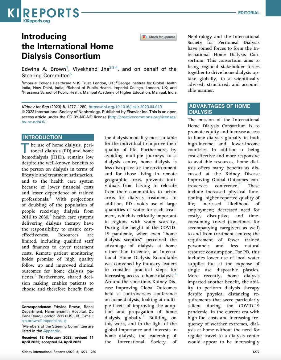 Learn more on the IHDC in the <a href="/kireports/">KIReports</a> publication "Introducing the International Home Dialysis Consortium" by <a href="/vjha126/">Vivekanand Jha | विवेकानन्द झा</a>, <a href="/EdwinaBrown_PD/">Edwina Brown</a>, et al. kireports.org/article/S2468-…