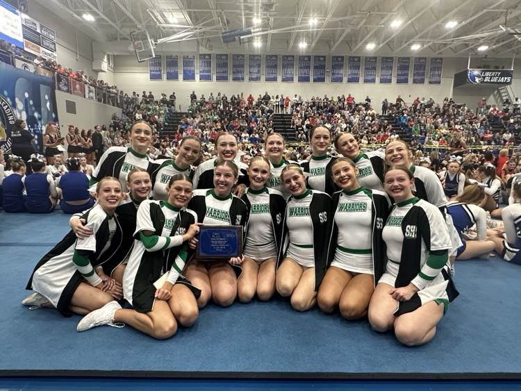 WActivities's tweet photo. Our Warrior Cheerleading team was crowned as the regional champs today! 

Nice work girls! https://t.co/KK44ncNWeL