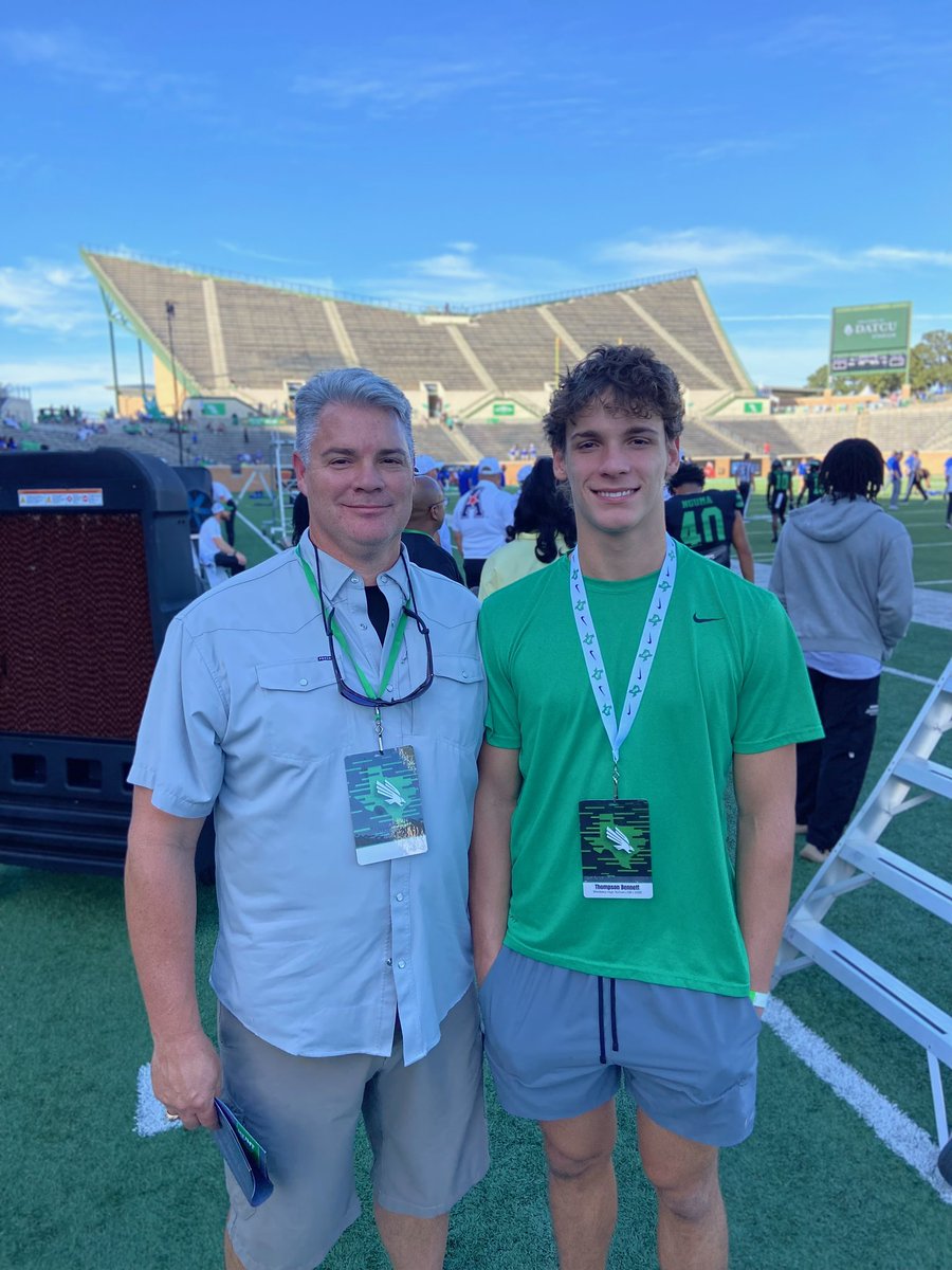 Thank you UNT for the invite. Had a great time <a href="/CoachBOdom/">Brian Odom</a> <a href="/JoeMartinezUNT/">Joe Martinez</a> #GMG