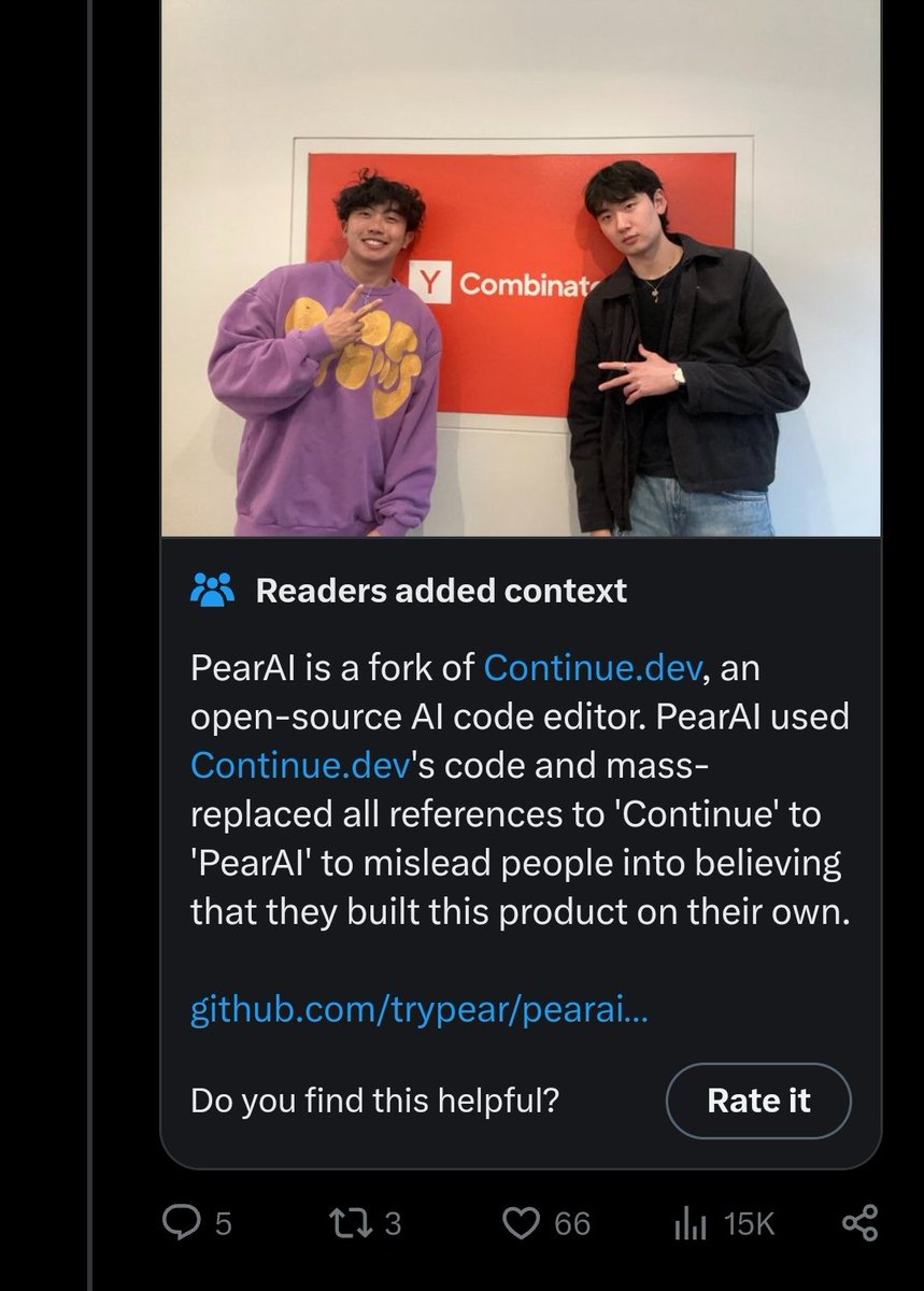 dejavucoder's tweet image. that community note goes hard holy shit