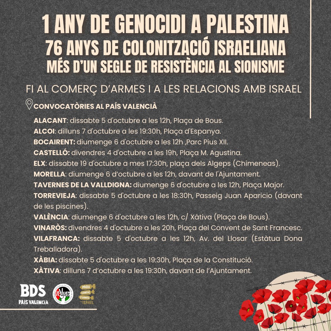 🇵🇸 #BDS País Valencià tweet media