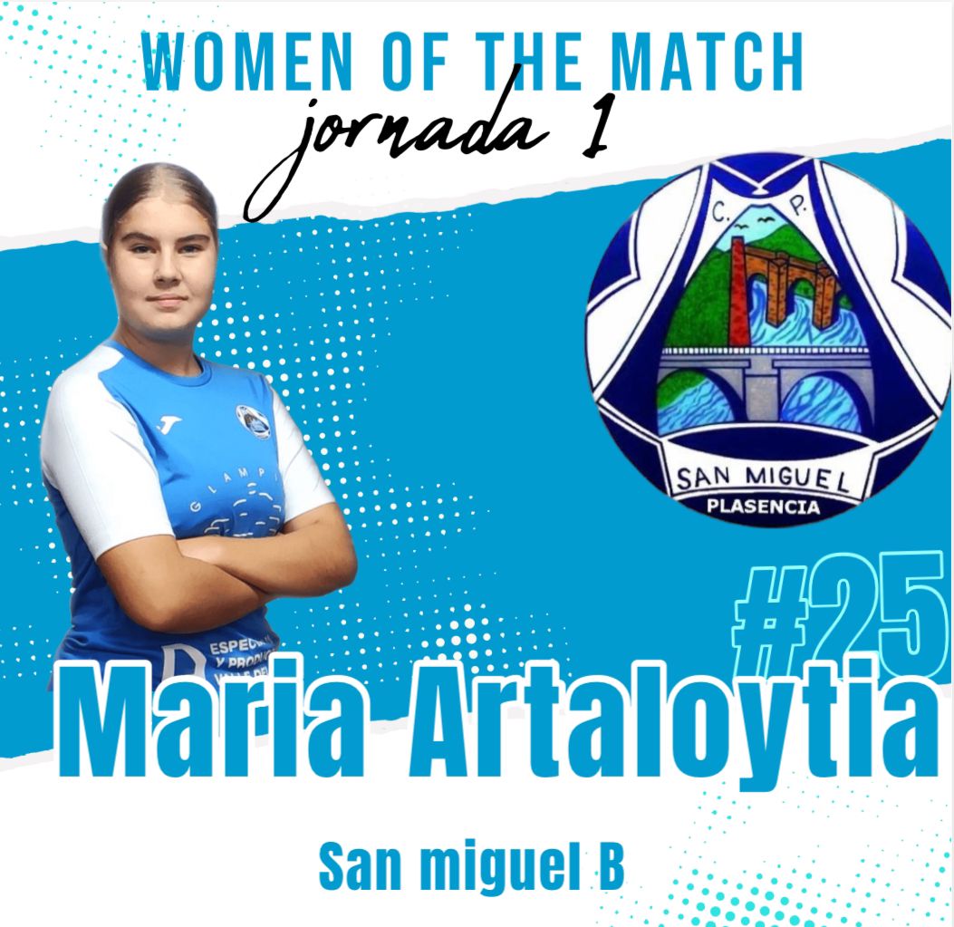 CPSANMIGUEL_FEM's tweet photo. DOMINGOS DE FÚTBOL 
Cada domingo tras los votos de los CT de los equipos senior os ofrecemos a la jugadora más destacada de sus respectivos encuentros.
Disfruta de todo el fútbol femenino con San Miguel - Plasencia!
Si te interesa como patrocinador oficial contacta con nosotros! https://t.co/uXaCOAaxH4