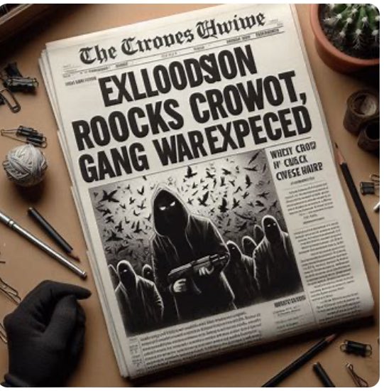 MeatMan_Cometh's tweet photo. @ThatDMSteve All I’ve got is this crap newspaper AI made me for Blades in the Dark https://t.co/EncRcmD0Ov