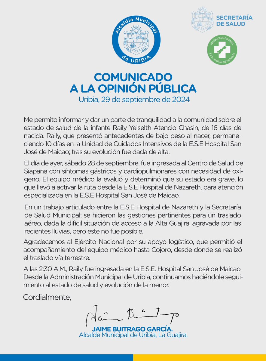 Jaime Luis Buitrago Garcia tweet media