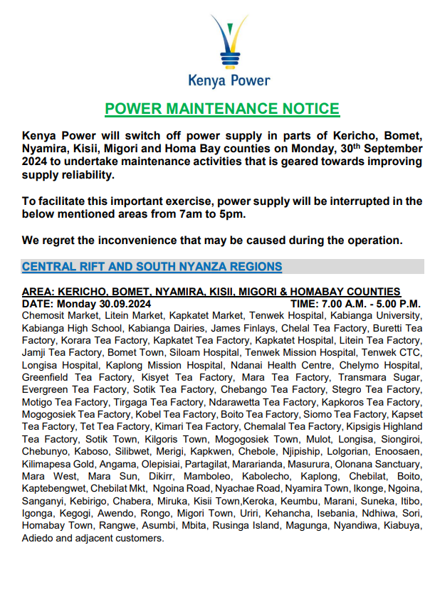 Kenya Power tweet media