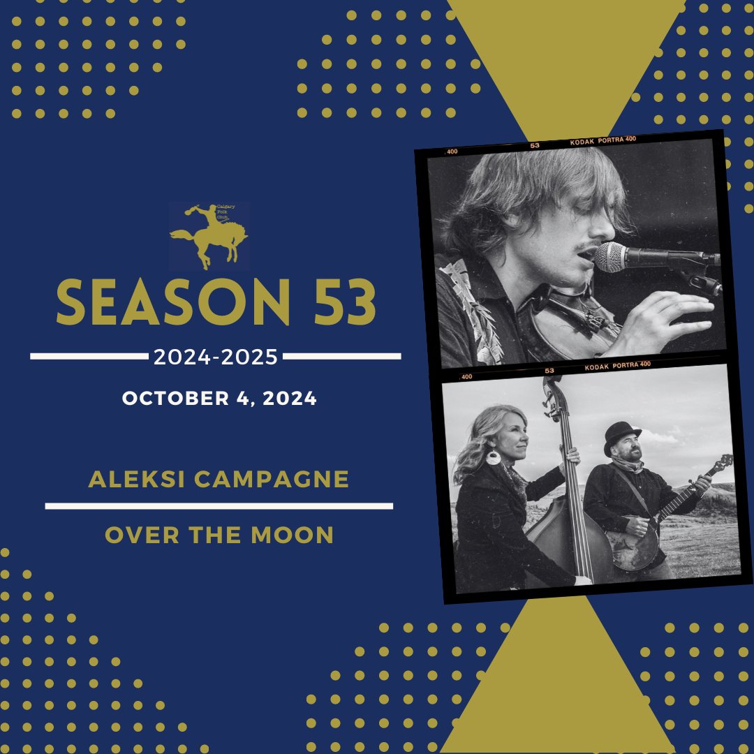 🎶Get Ready for a Double Bill!🎶
October 4, 2024, will be an incredible night featuring Aleksi Campagne and Over the Moon—available live and online! 🌍🎤
Don’t miss this amazing opportunity to enjoy captivating performances from these talented artists!
calgaryfolkclub.com